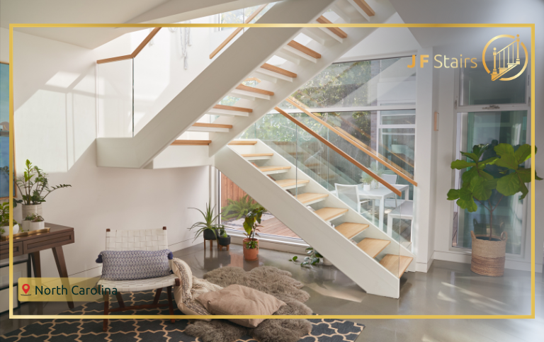 Modern staircase upgrade as part of spring home renovation ideas