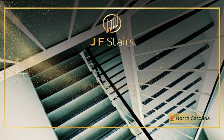 modern stair railing ideas in a custom North Carolina home