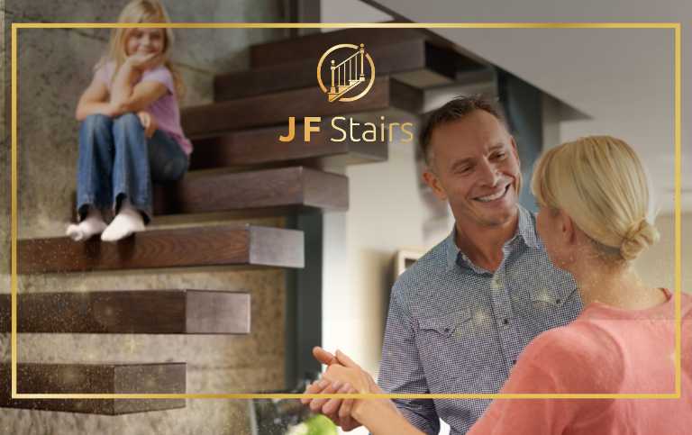 custom stair treads in a North Carolina home